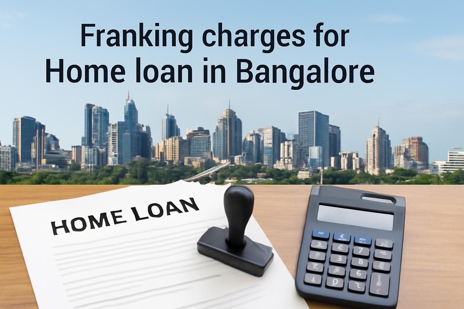 Franking charges for Home loan in Bangalore